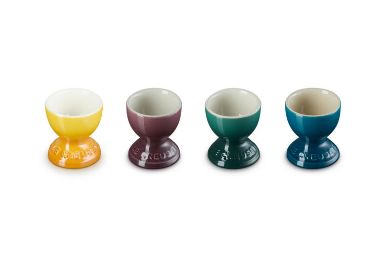 Set De Hueveras De Colores Porcelana Para Huevos Hervidos